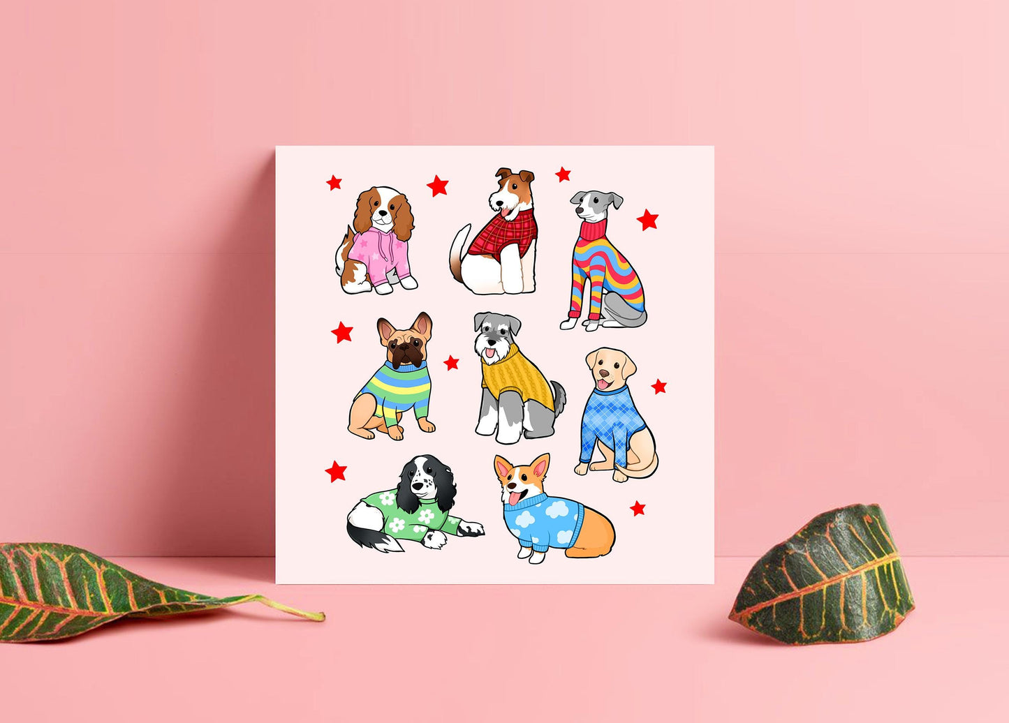 Stylish Dogs - Physical Art Print