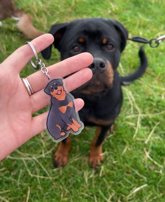 Dog Keyring - Rottweiler