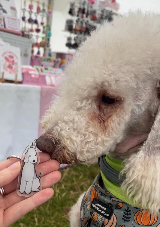 Dog Keyring - Bedlington Terrier