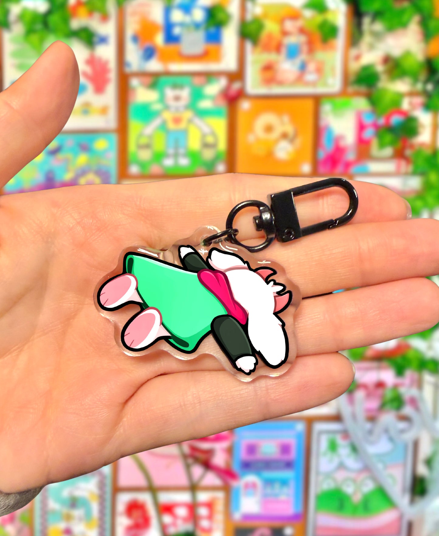 Ralsei Splat - Keyring