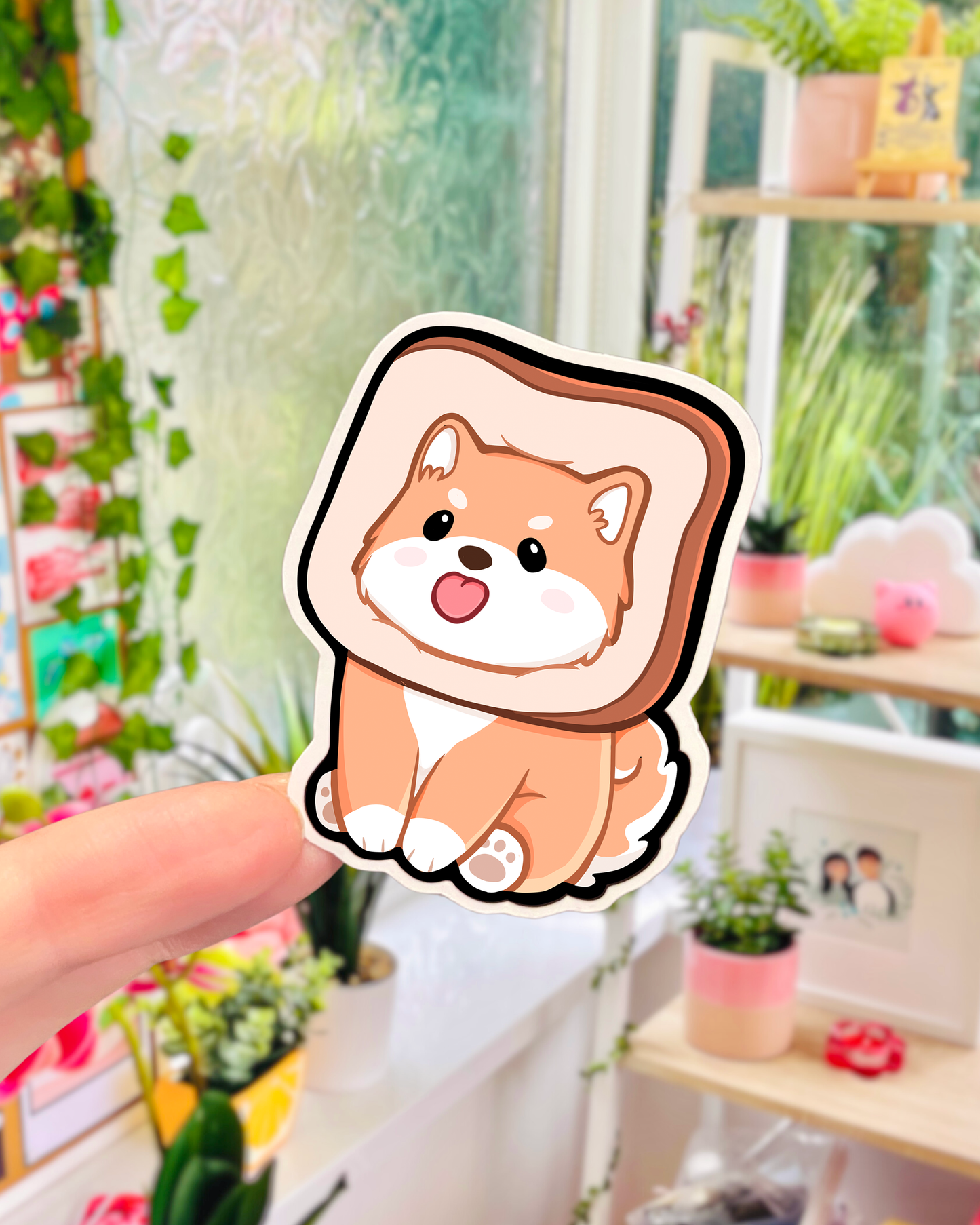 Shiba Bread Dog - Single Die-Cut Sticker