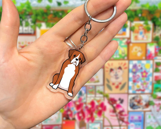 Dog Keyring - Boxer
