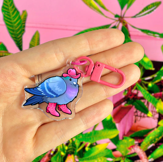 Rodeo Pigeon - Keyring