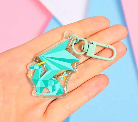 Spyro Crystal Dragon - Acrylic Keyring
