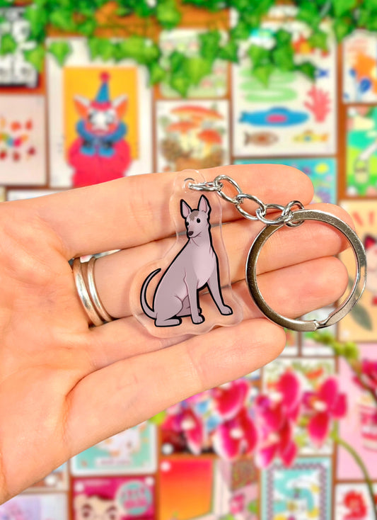 Dog Keyring - Xoloitzcuintle / Mexican Hairless Dog