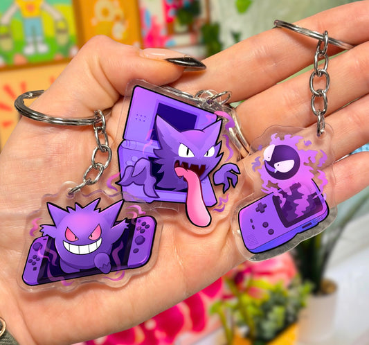 Haunter, Gengar, Gastly - Keyring