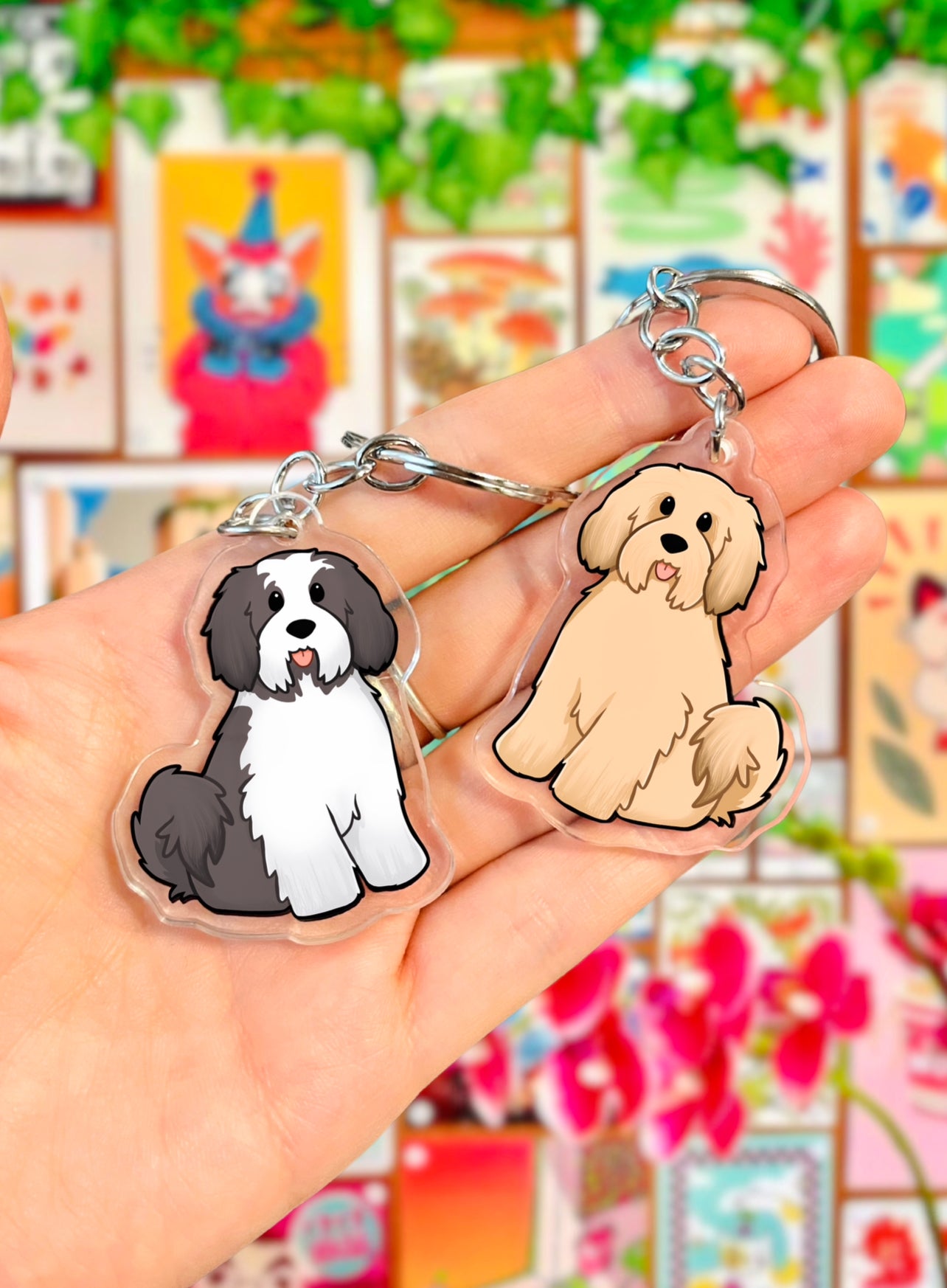 Dog Keyring - Tibetan Terrier
