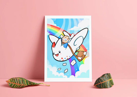 Togekiss & Togepi - Art Print