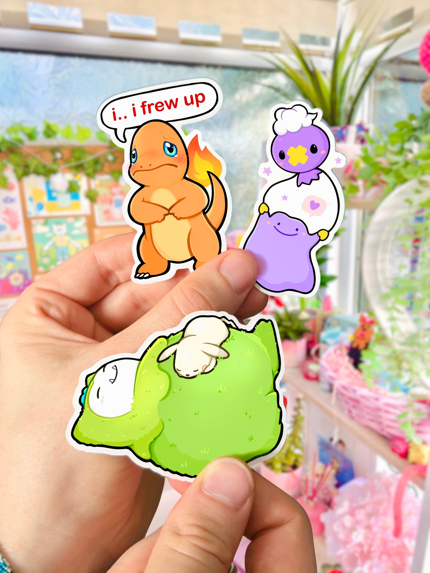 Pokopia Themed Single Stickers