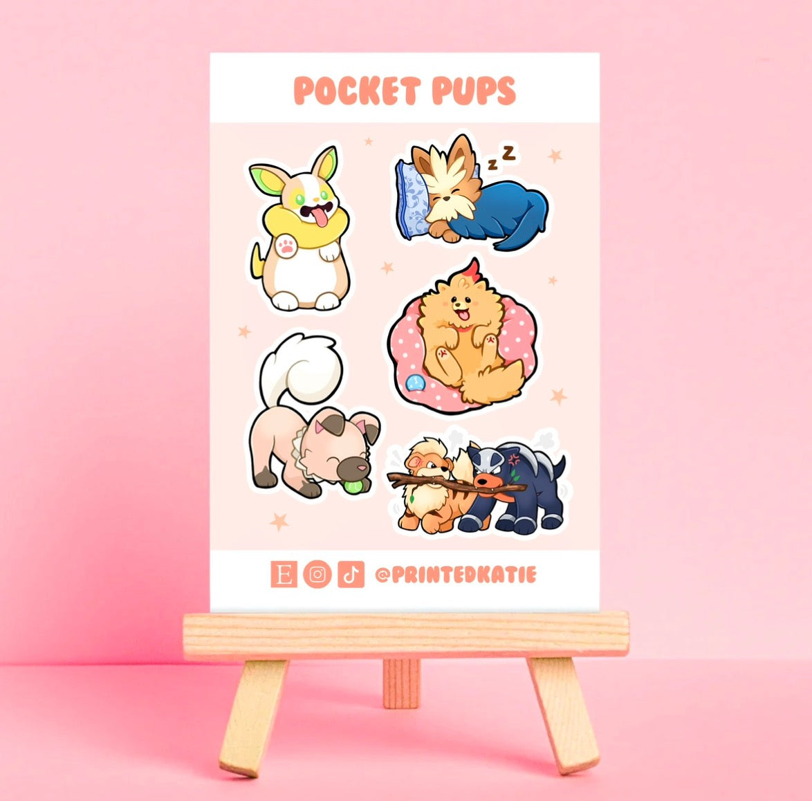 Pocket Pups - Sticker Sheet