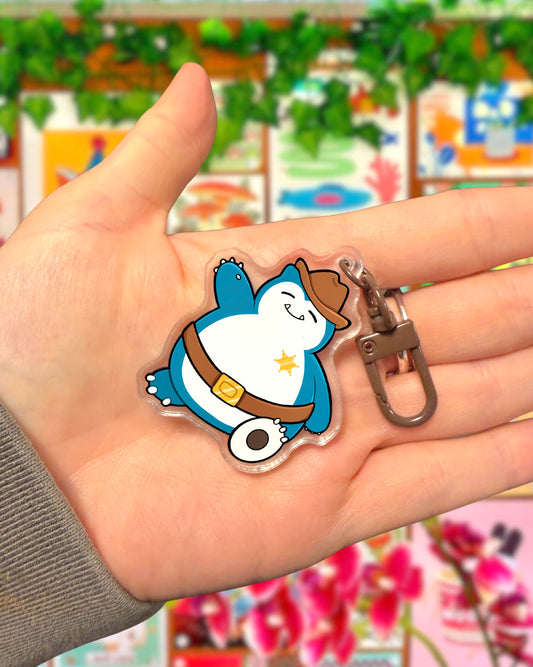 Sherrif Snorlax - Keyring