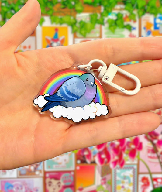 Rainbow Pigeon - Keyring