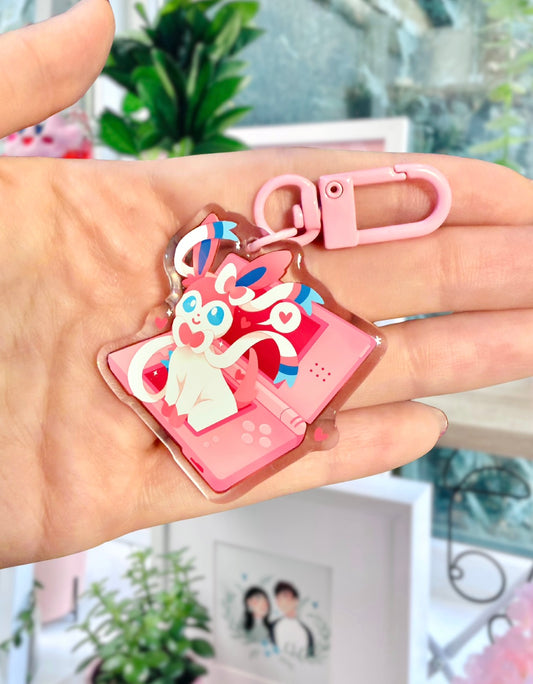 Sylveon - Acrylic Pokemon Keychain