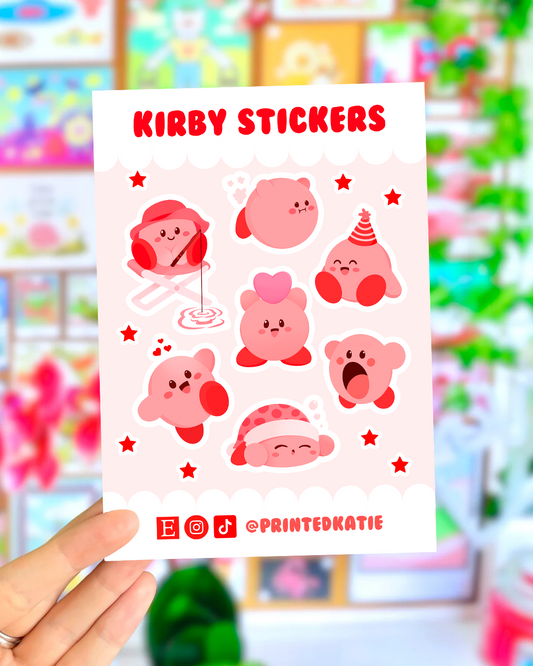 Kirby - Sticker Sheet