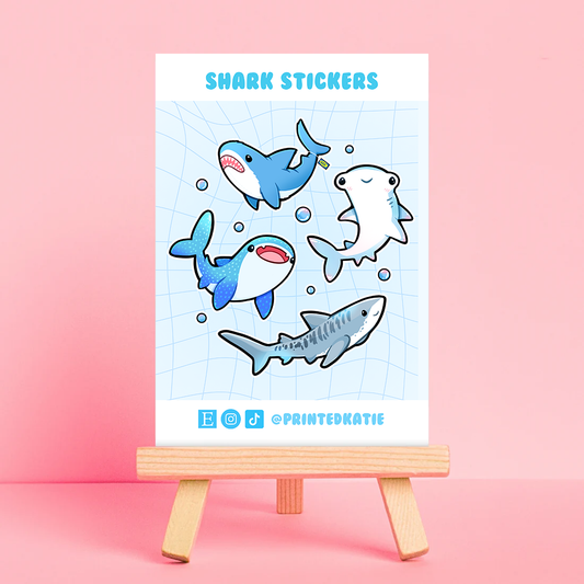 Sharks - Sticker Sheet