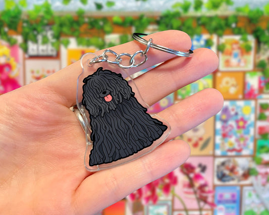 Dog Keyring - Puli / Hungarian Herding Dog