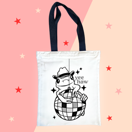 Discoball Frog "Yeehaw" - Tote Bag