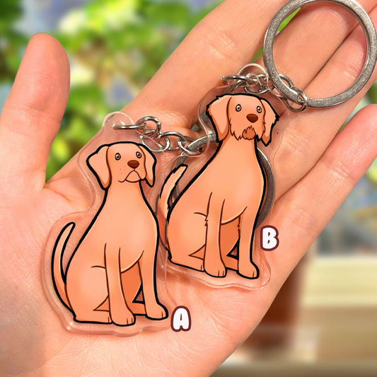 Dog Keyring - Vizsla / Hungarian Vizsla / Redbone Coonhound
